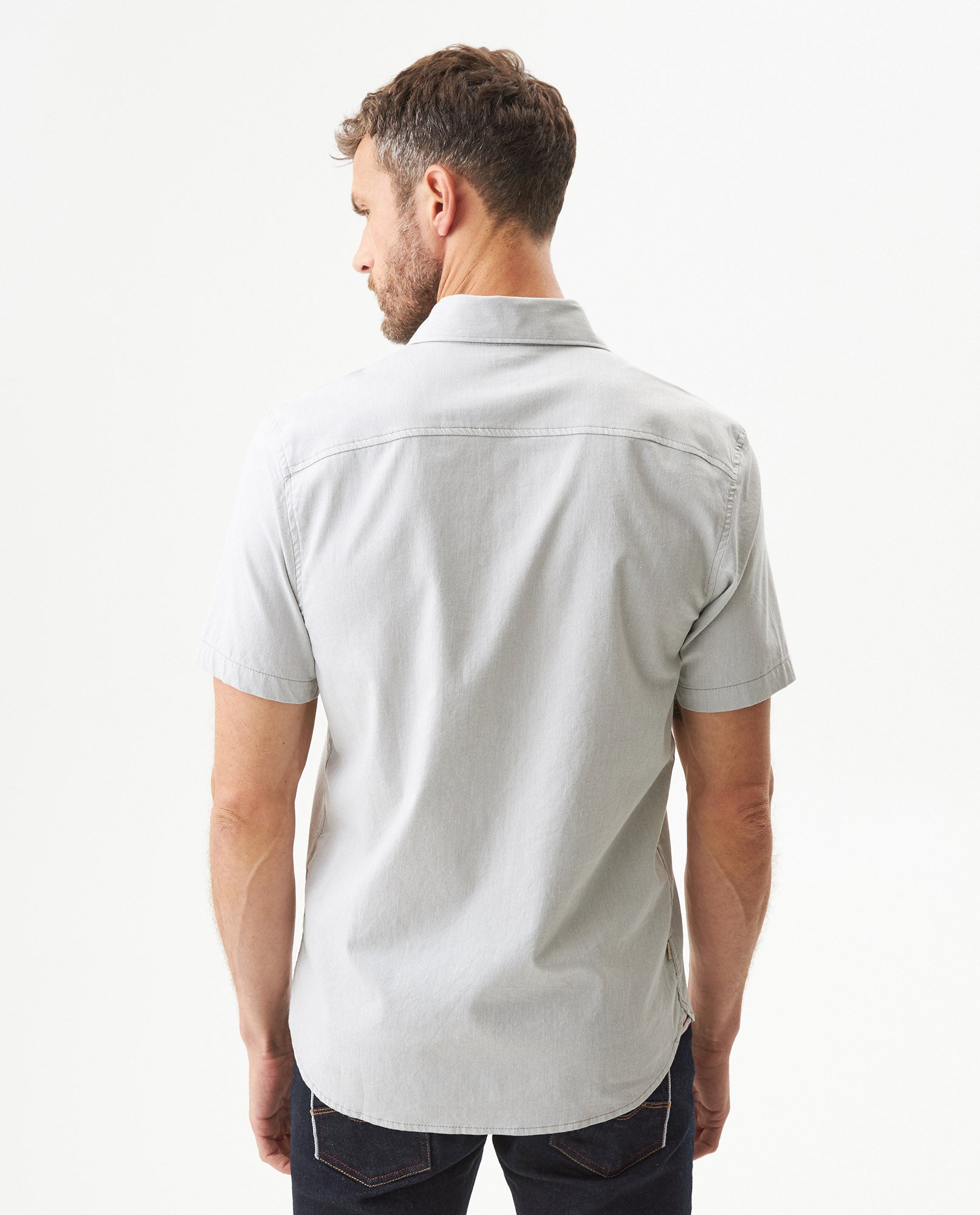 Men's Short Sleeve Shirt - Green 619G013 - 5
