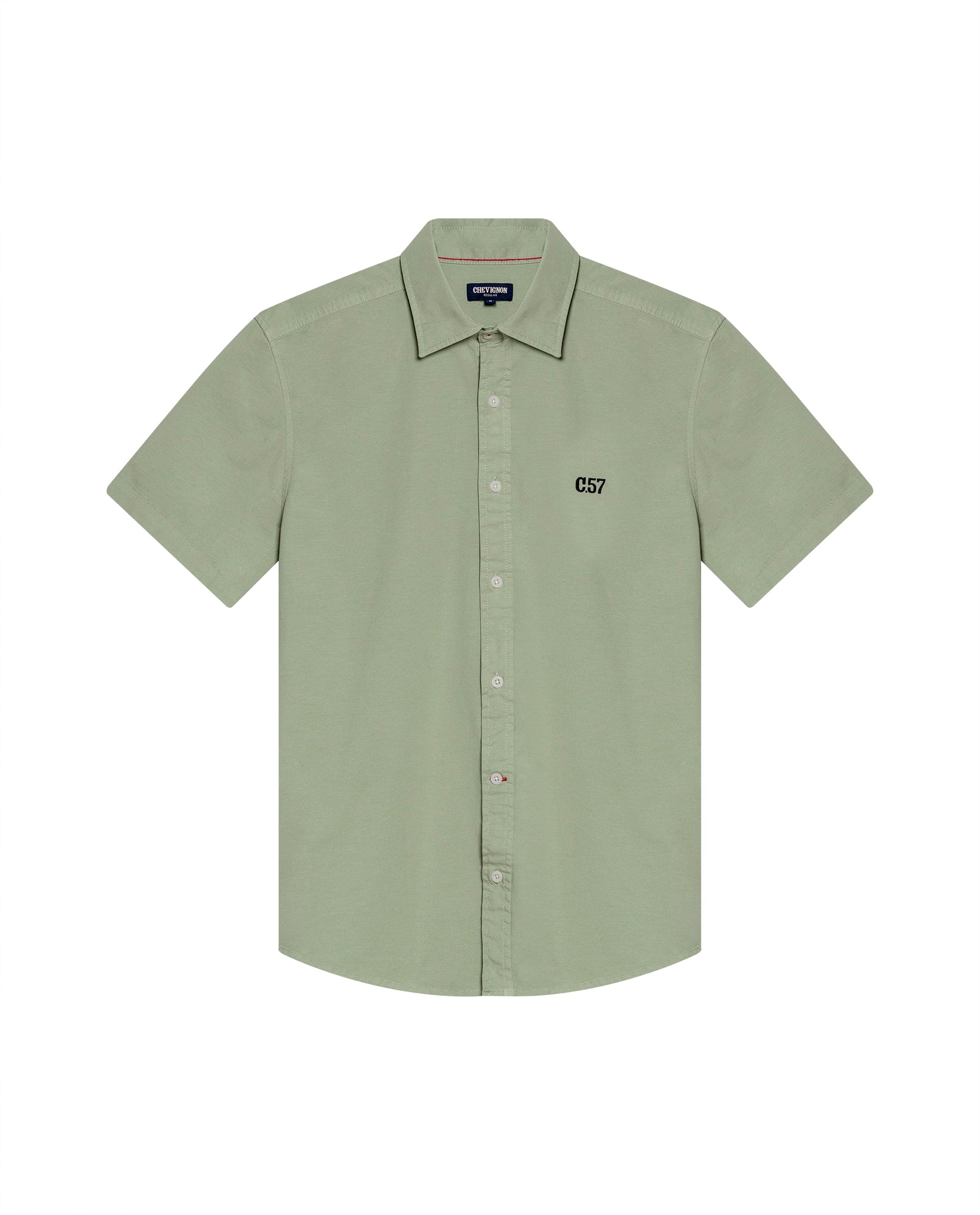 Men's Short Sleeve Shirt - Green 619G014 - 2