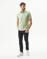 Men's Short Sleeve Shirt - Green 619G014 - 3