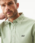 Men's Short Sleeve Shirt - Green 619G014 - 4