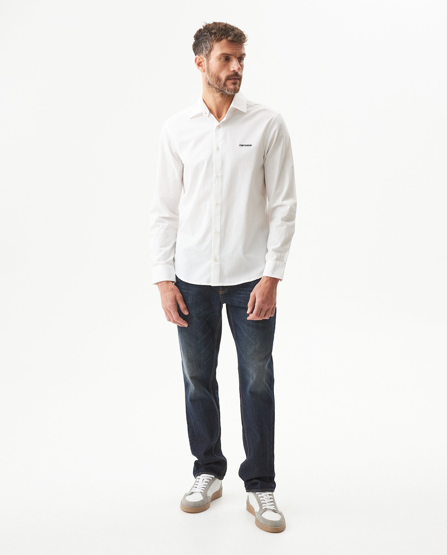 Men's Long Sleeve Shirt - White - 3