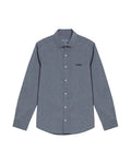 Men’s Long Sleeve Slim Fit Shirt Performance Fabric in Cotton, Grandeur 619G015 - 2