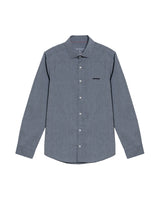 Men’s Long Sleeve Slim Fit Shirt Performance Fabric in Cotton, Grandeur 619G015 - 2