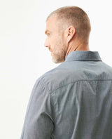 Men’s Long Sleeve Slim Fit Shirt Performance Fabric in Cotton, Grandeur 619G015 - 6
