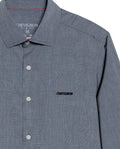 Men’s Long Sleeve Slim Fit Shirt Performance Fabric in Cotton, Grandeur 619G015 - 7