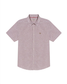 Men's Short Sleeve Shirt - Beige - 1