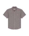 Men's Short Sleeve Slim Fit Shirt in Cotton-Tencel Blend, Lighthouse 619G018 - 2