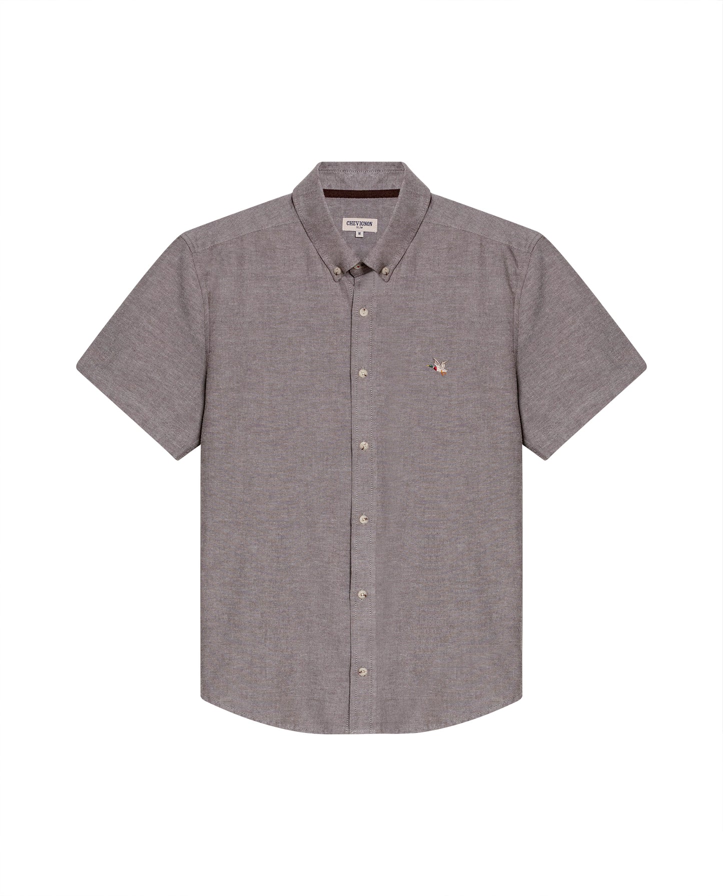 Men's Short Sleeve Shirt - Brown - 1
