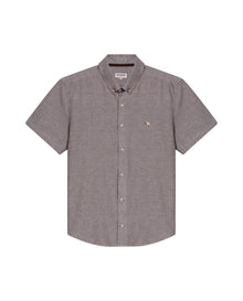 Men's Short Sleeve Shirt - Brown - 1