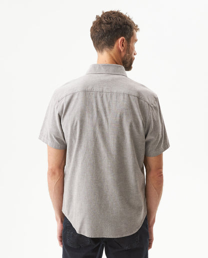 Men's Short Sleeve Shirt - Brown - 5