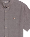 Men's Short Sleeve Slim Fit Shirt in Cotton-Tencel Blend, Lighthouse 619G018 - 7