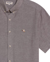 Men's Short Sleeve Slim Fit Shirt in Cotton-Tencel Blend, Lighthouse 619G018 - 7