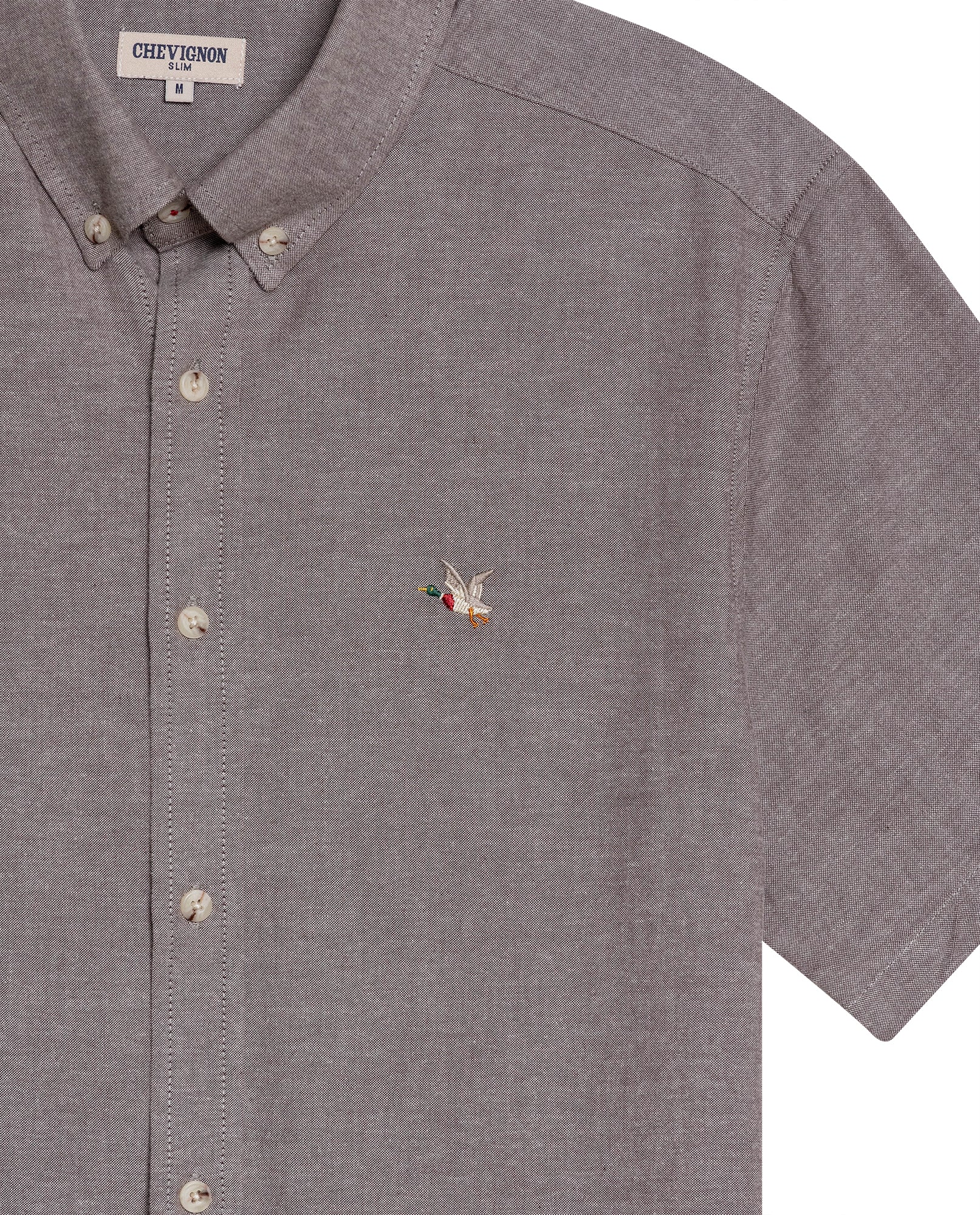 Men's Short Sleeve Shirt - Brown - 7