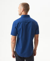Men's Short Sleeve Relaxed Fit Button-Down Shirt, Shipyard 619G019 - 5