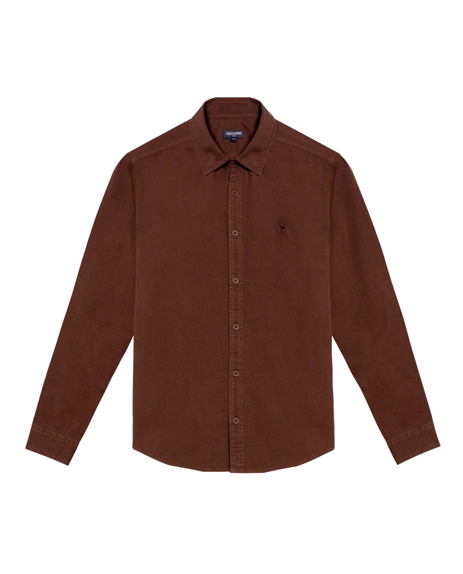 Camisa Manga Larga para Hombre - Brown 63_619G022_CAF191116_3