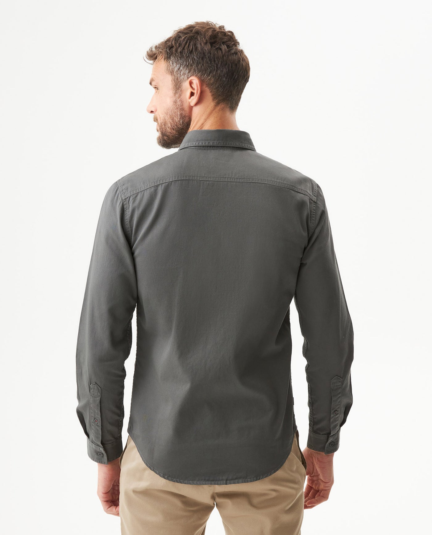 Camisa Manga Larga para Hombre - Gray 63_619G022_GRI180306_6
