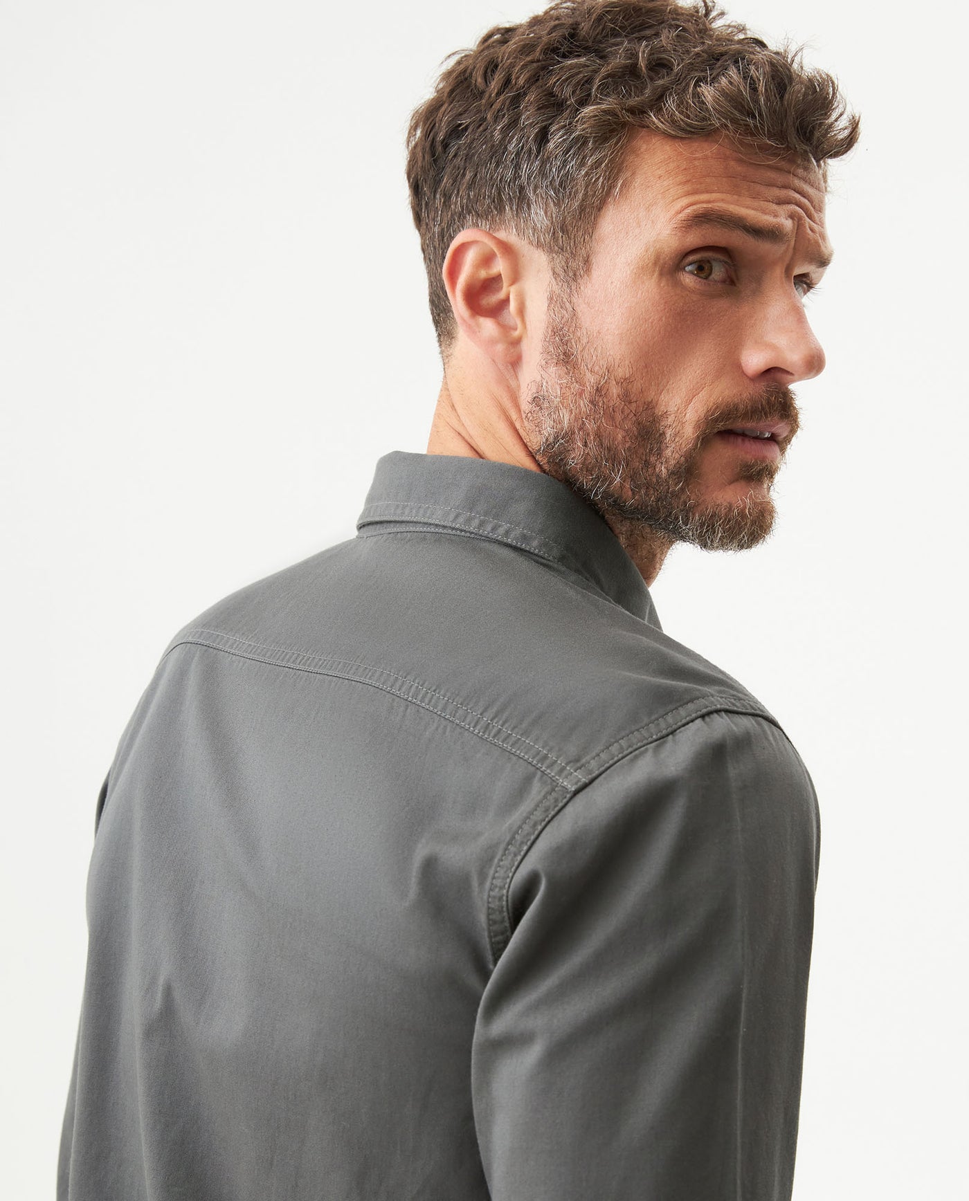 Camisa Manga Larga para Hombre - Gray 63_619G022_GRI180306_7