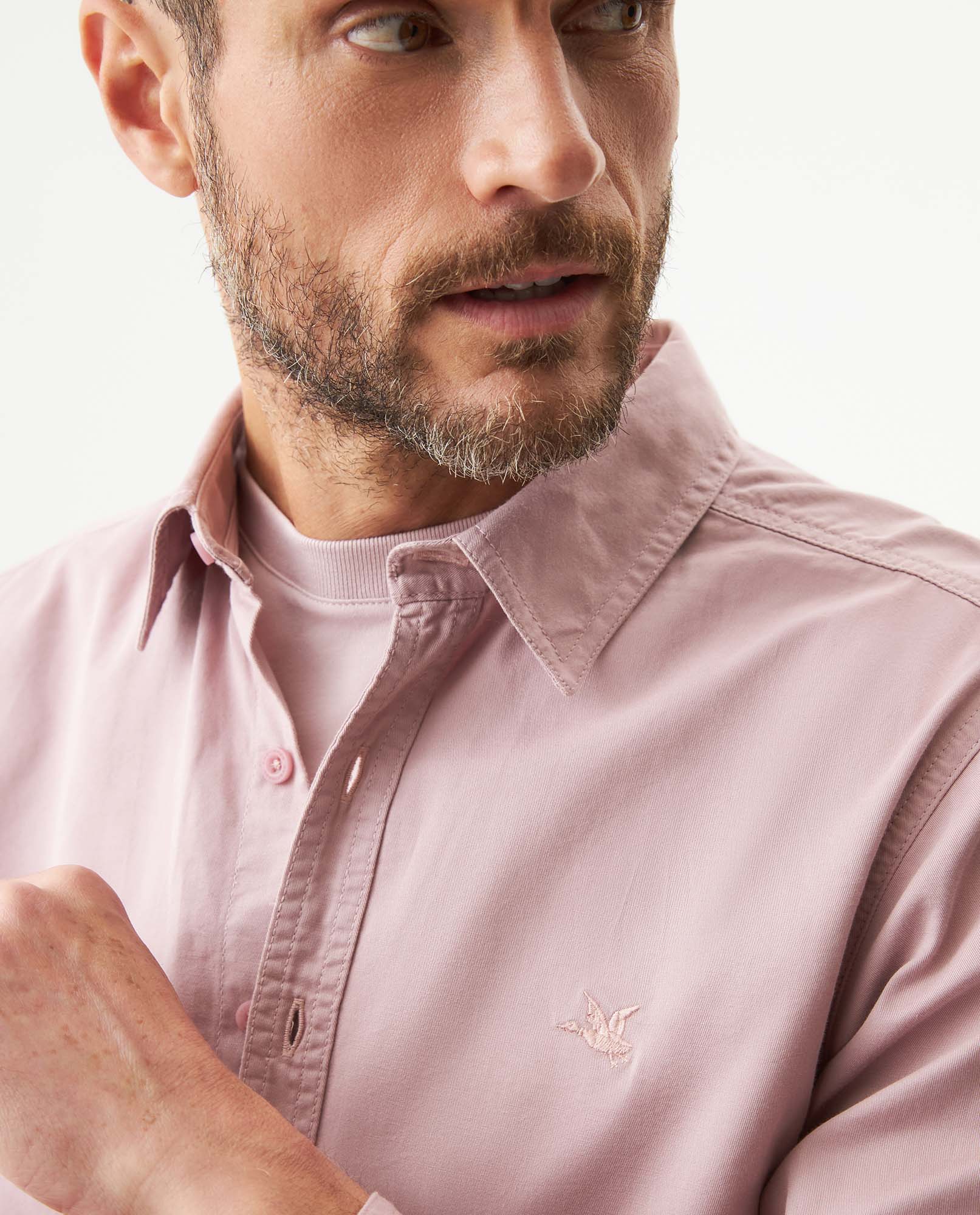 Camisa Manga Larga para Hombre - Pink 63_619G022_ROS151607_5