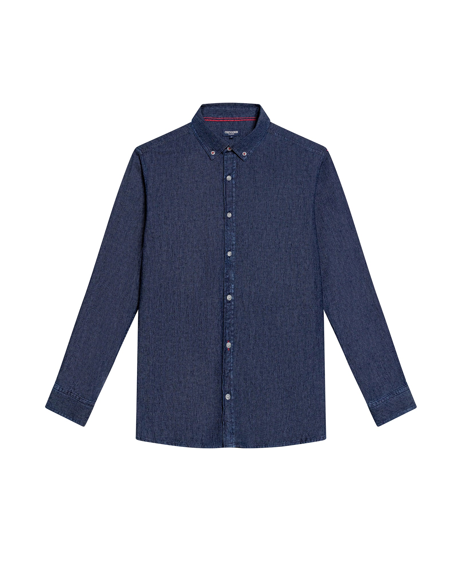 Men's Long Sleeve Shirt - Blue - 1