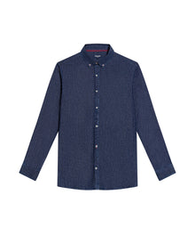 Men's Long Sleeve Shirt - Blue - 1