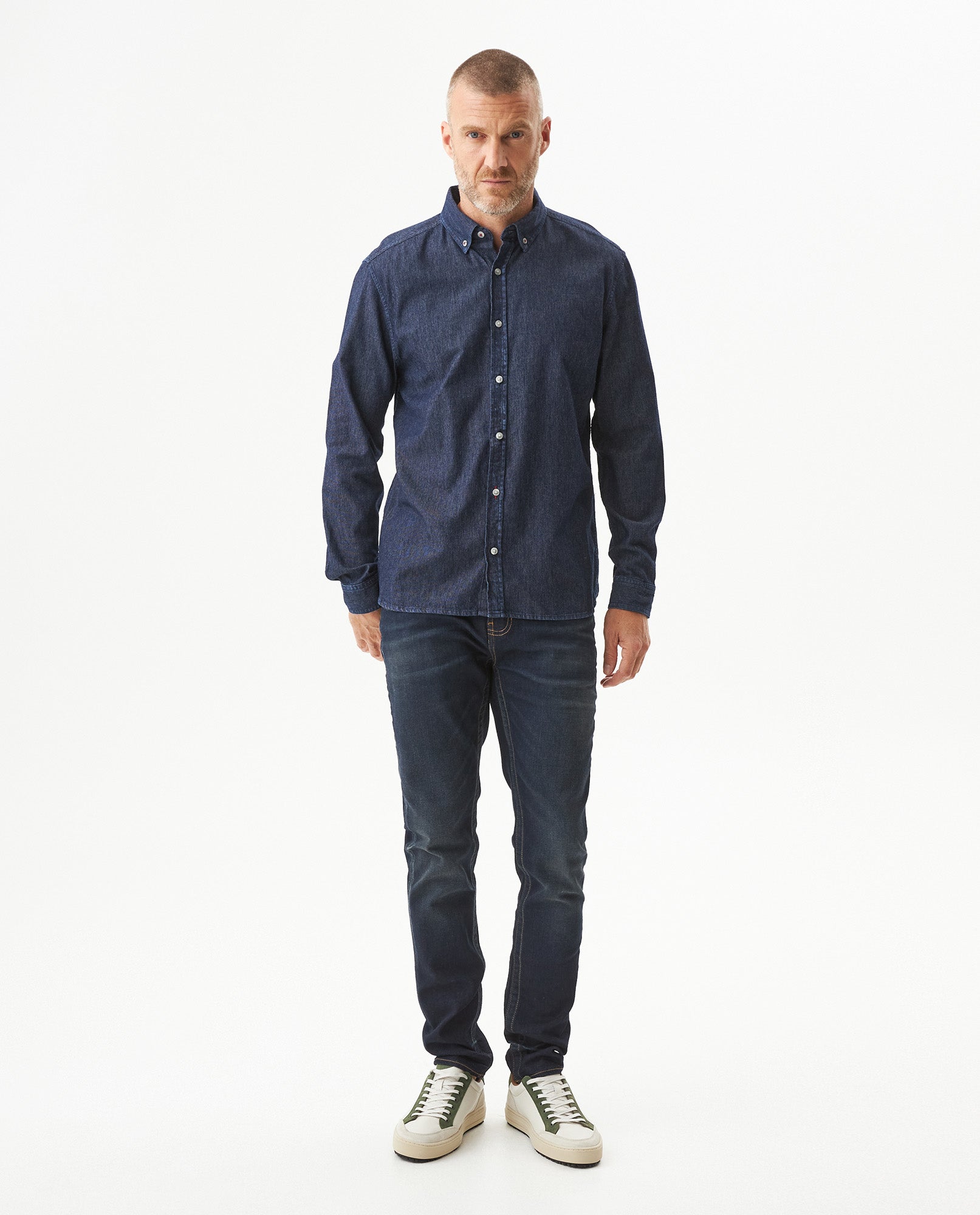 Men's Long Sleeve Shirt - Blue 619G023 - 3