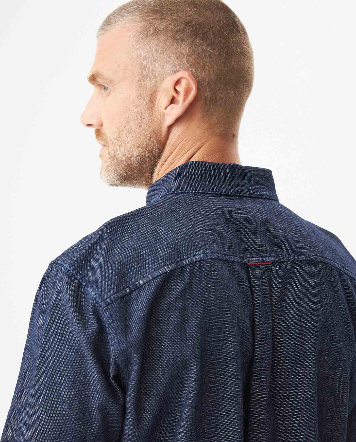 Men's Long Sleeve Shirt - Blue - 6