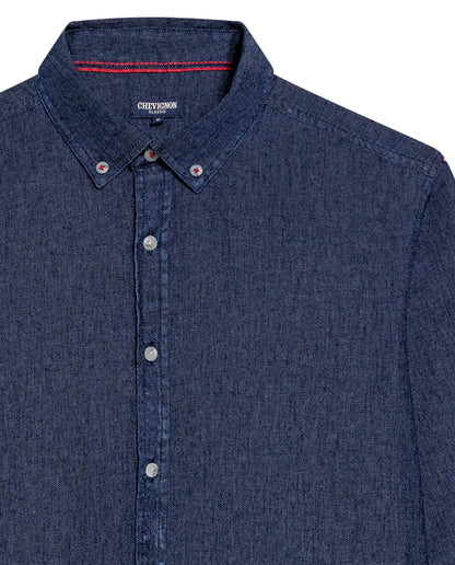 Men's Long Sleeve Shirt - Blue - 7