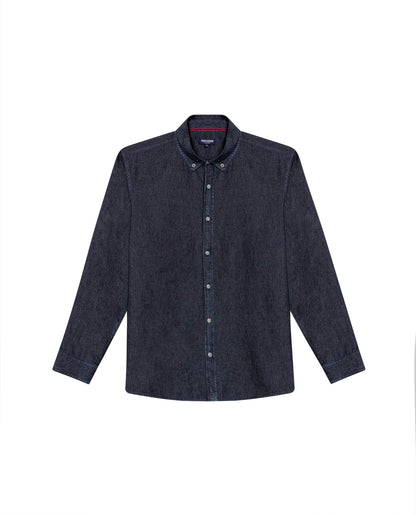 Men's Long Sleeve Shirt - Black - 1