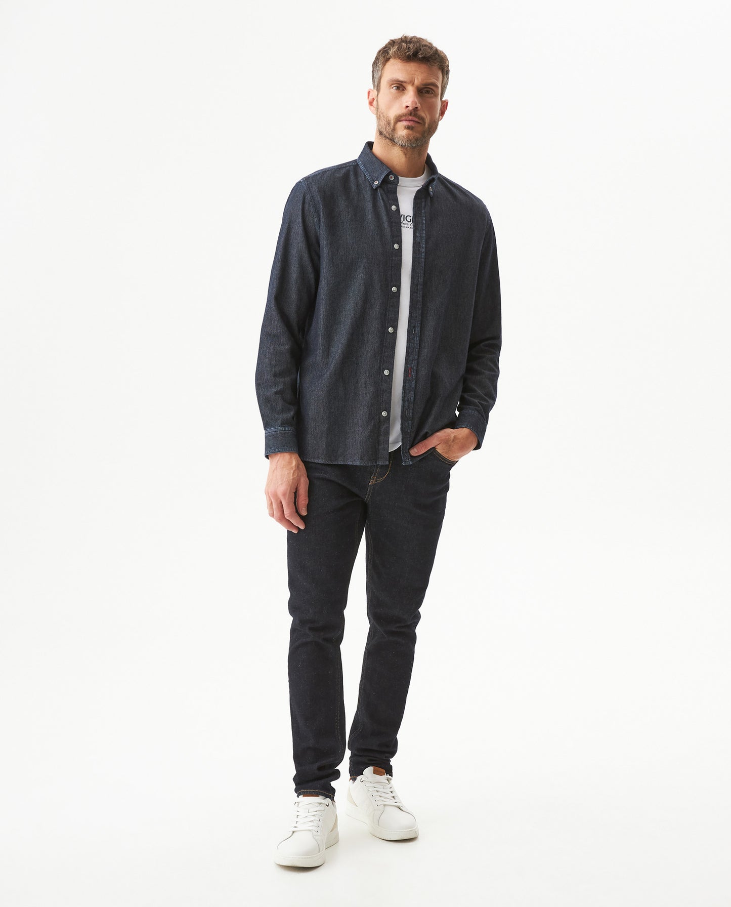 Men's Long Sleeve Shirt - Black - 3