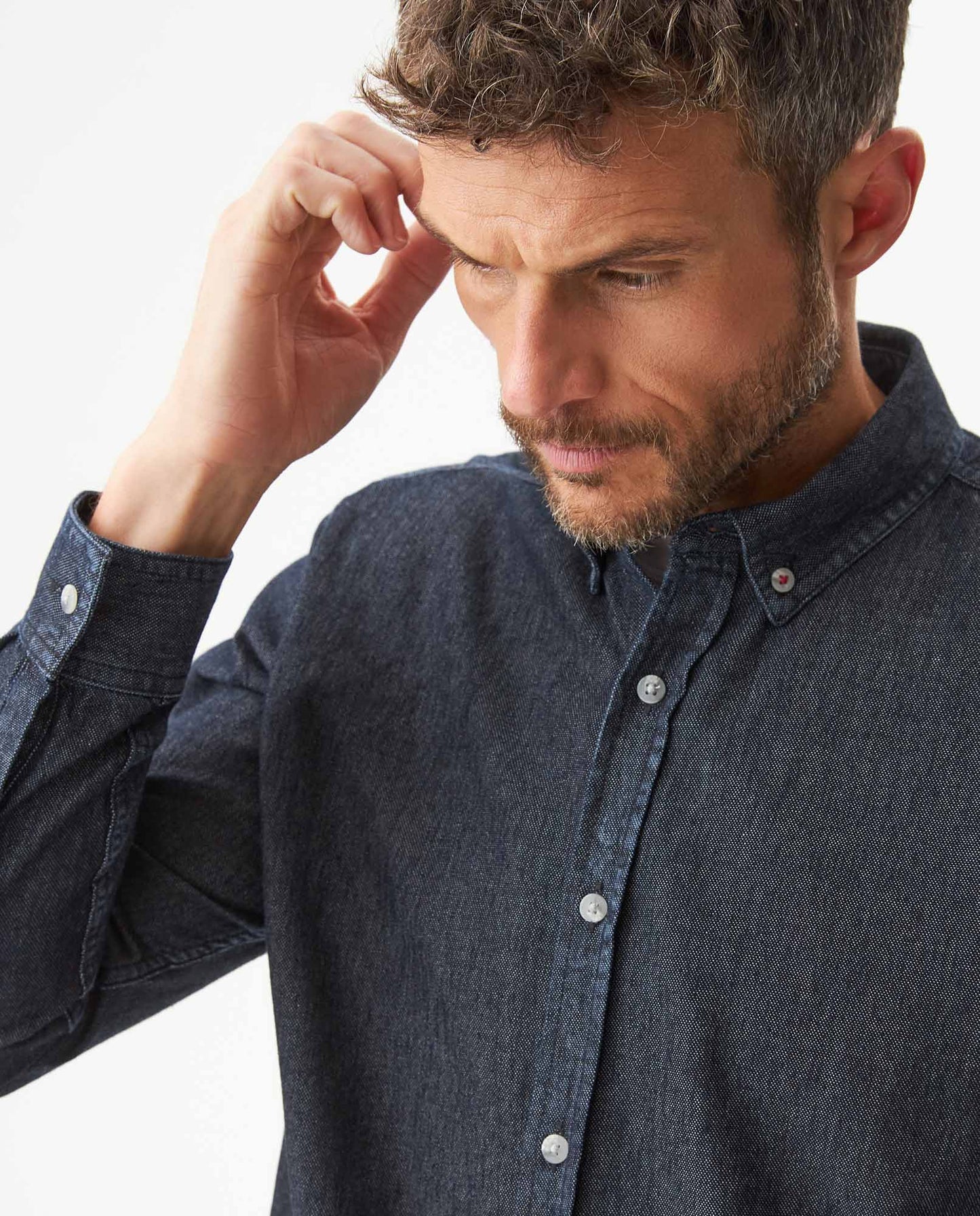 Men's Long Sleeve Shirt - Black - 4