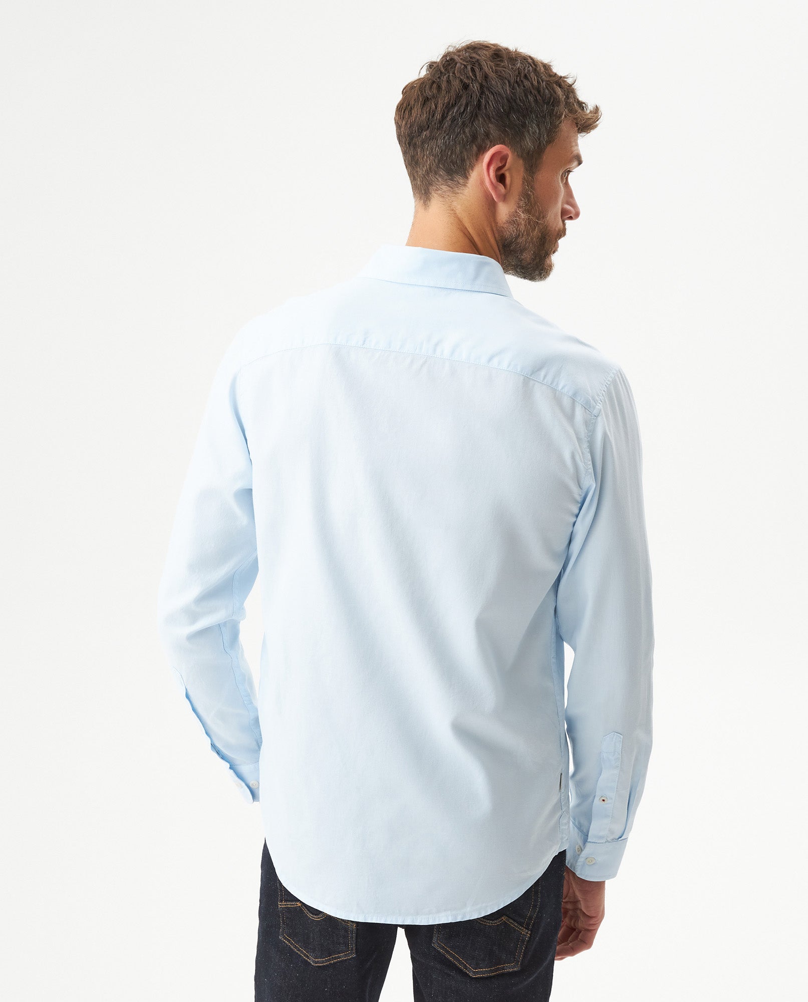 Men's Long Sleeve Shirt - Blue - 5