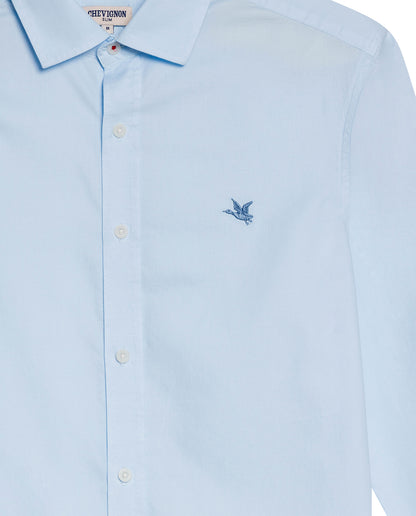 Men's Long Sleeve Shirt - Blue - 7