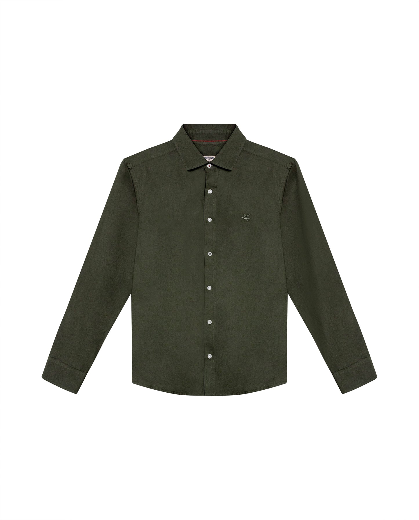 Men's Long Sleeve Shirt - Green - 1