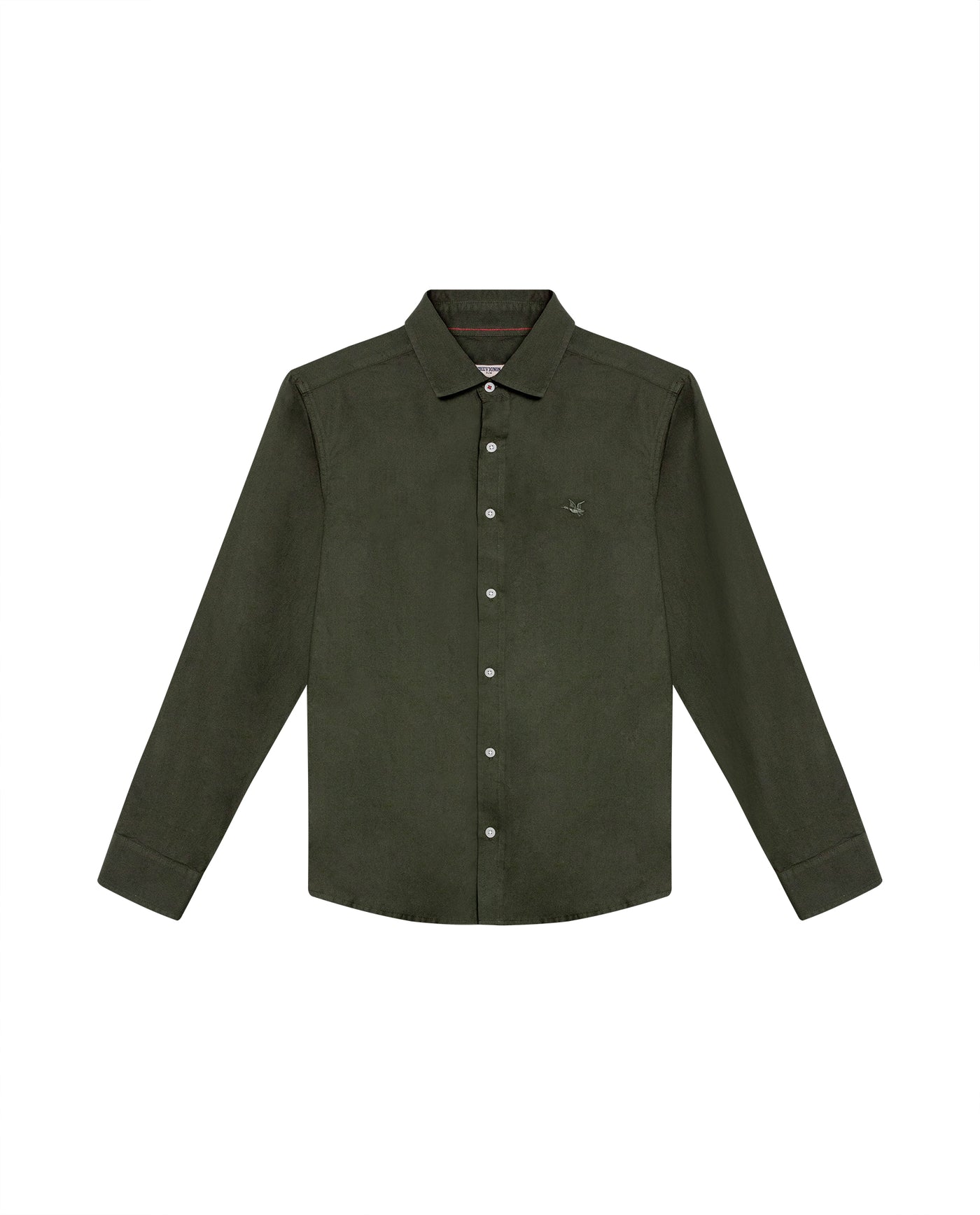 Men's Long Sleeve Shirt - Green 619G024 - 2