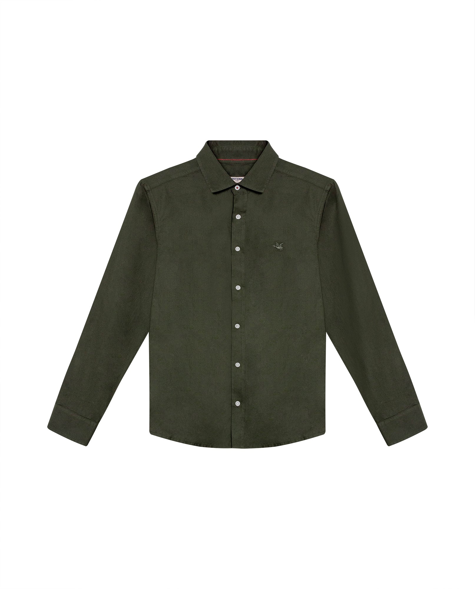 Men's Long Sleeve Shirt - Green 619G024 - 2