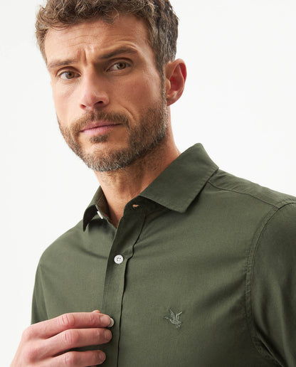 Men's Long Sleeve Shirt - Green - 4