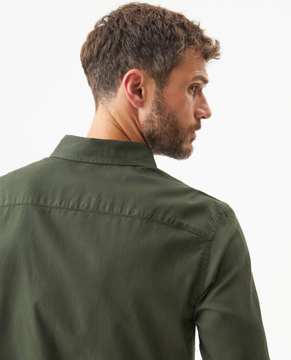 Men's Long Sleeve Shirt - Green - 6