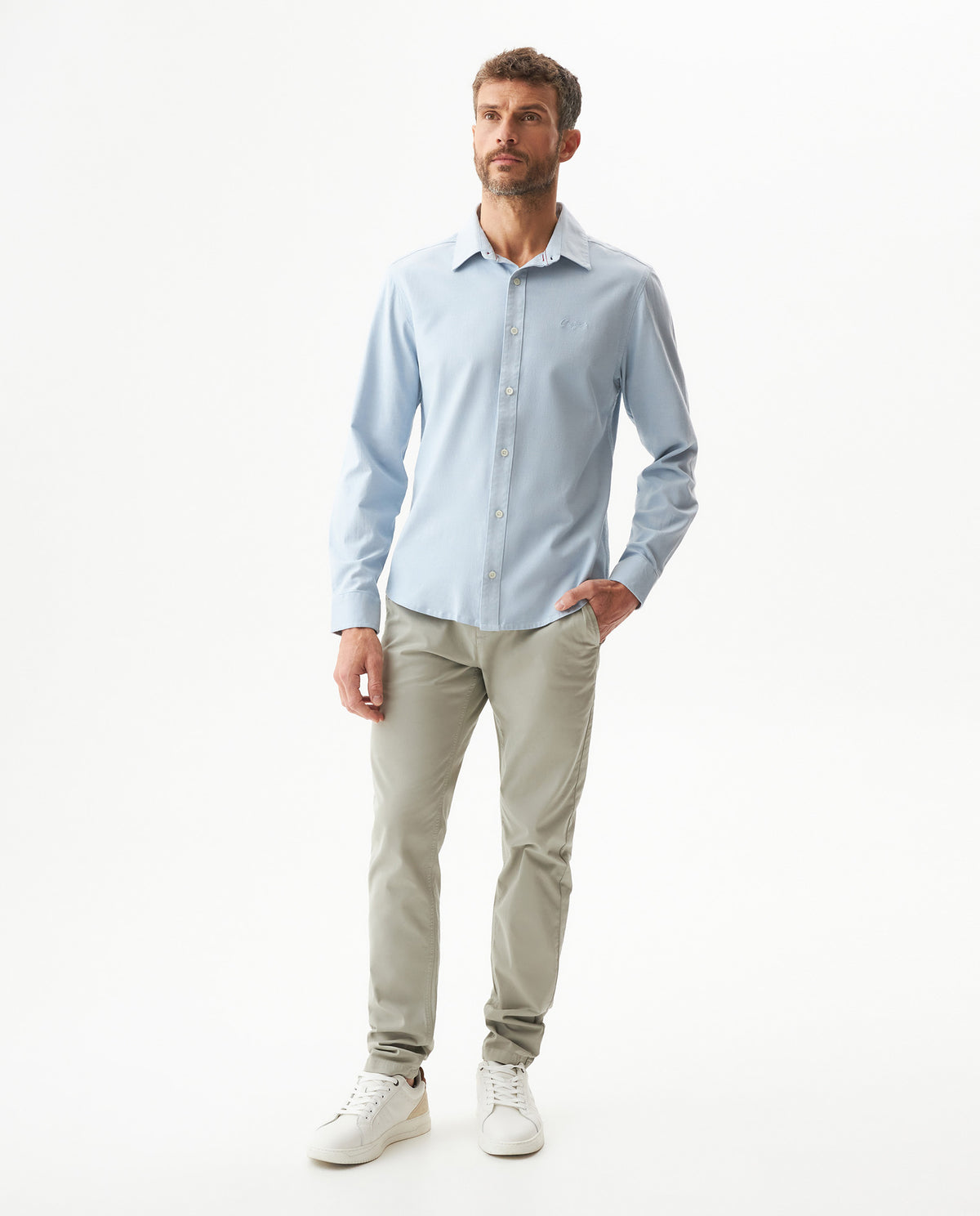 Men´s Slim Fit Shirt - Blue 63_619G025_AZU134202_4