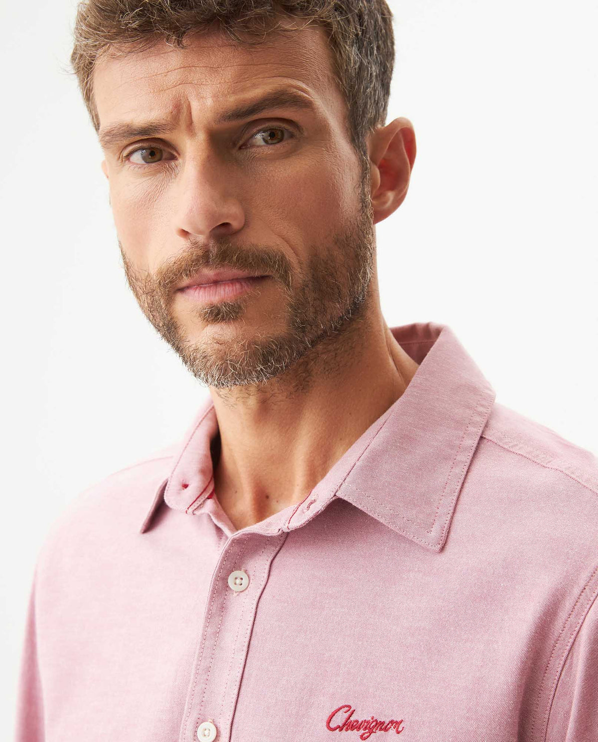 Men´s Slim Fit Shirt - Red 63_619G025_ROJ191557_5