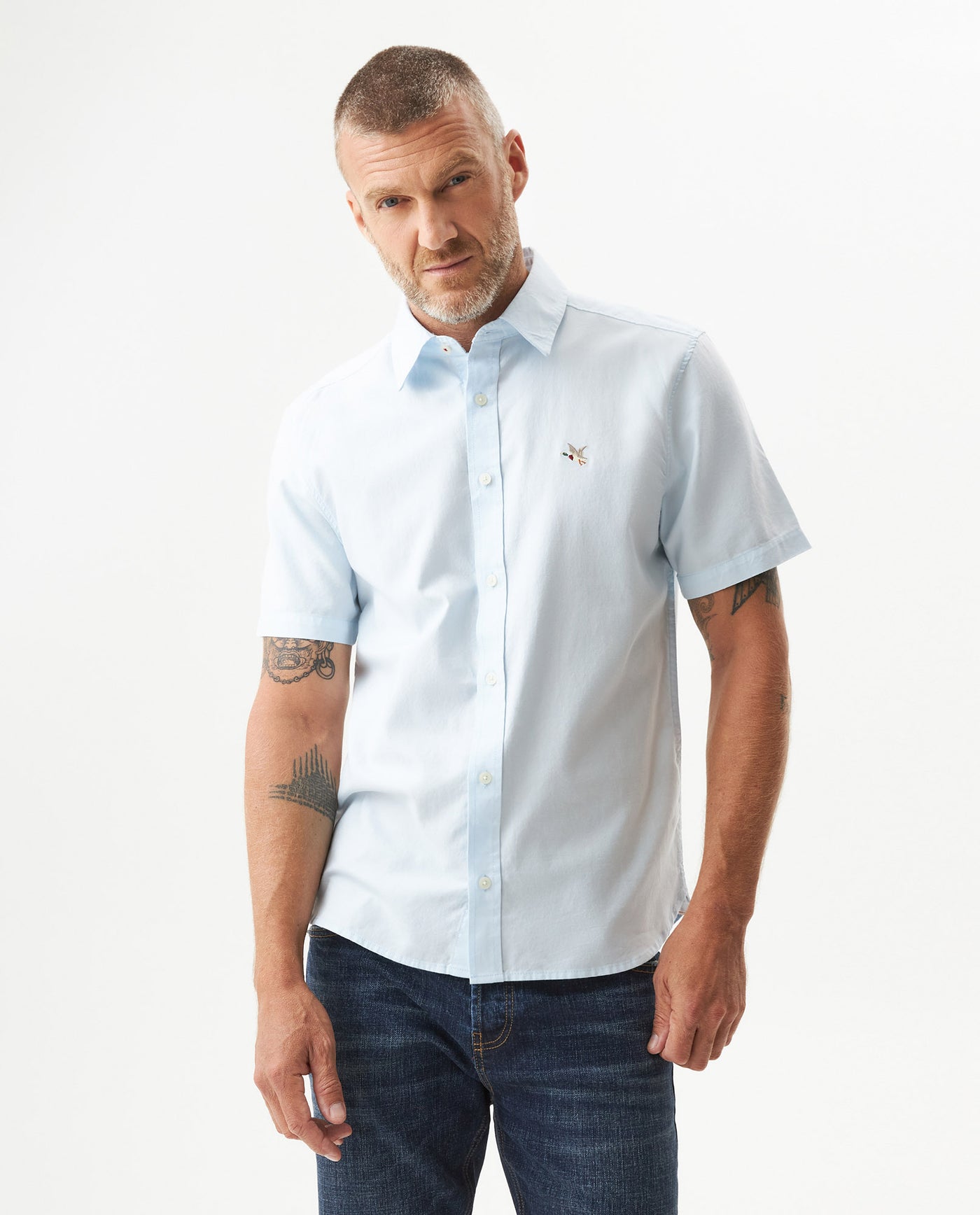 Camisa Manga Corta para Hombre - Blue 63_619G026_AZU144112_0