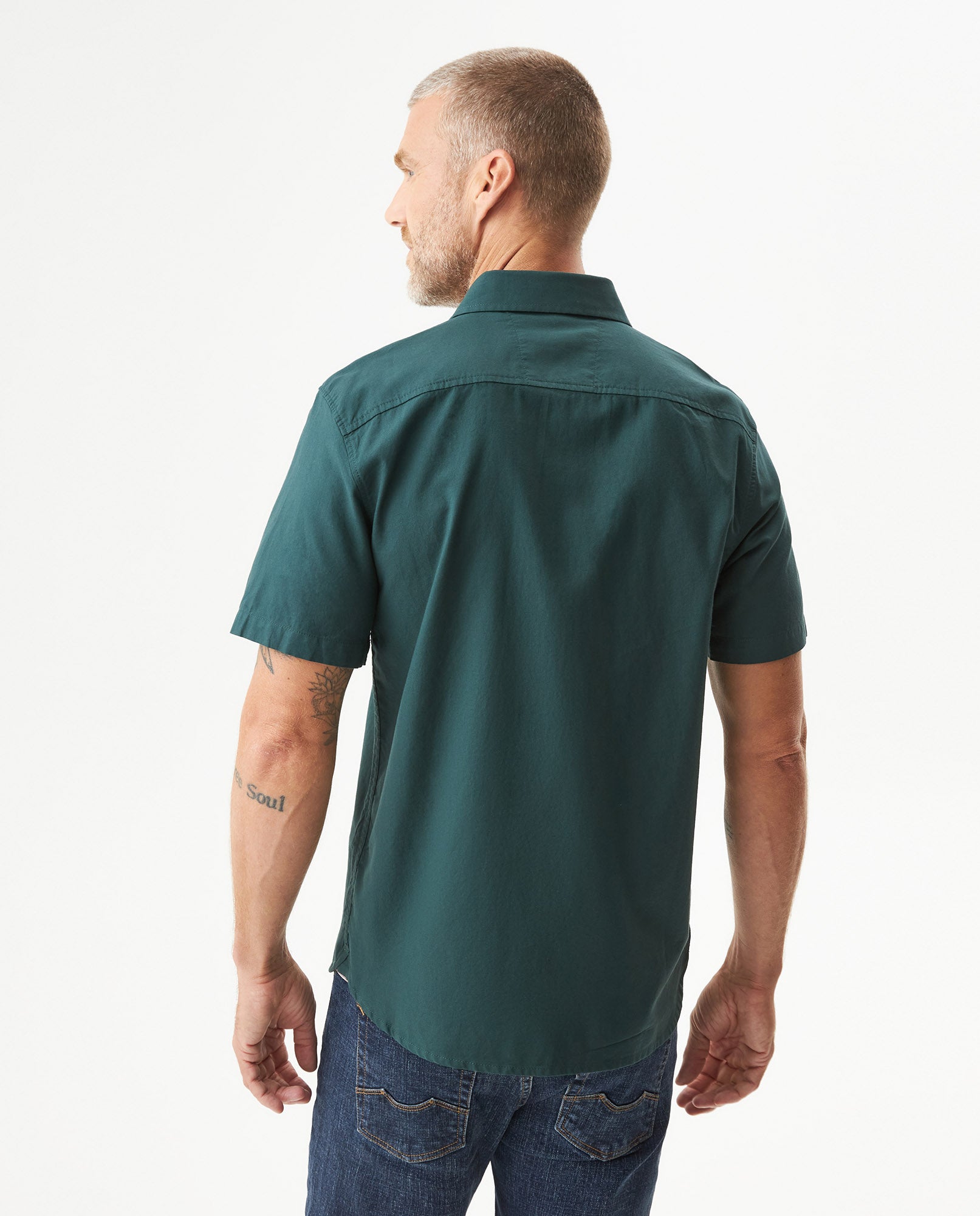 Camisa Manga Corta para Hombre - Green 63_619G026_VER195917_6