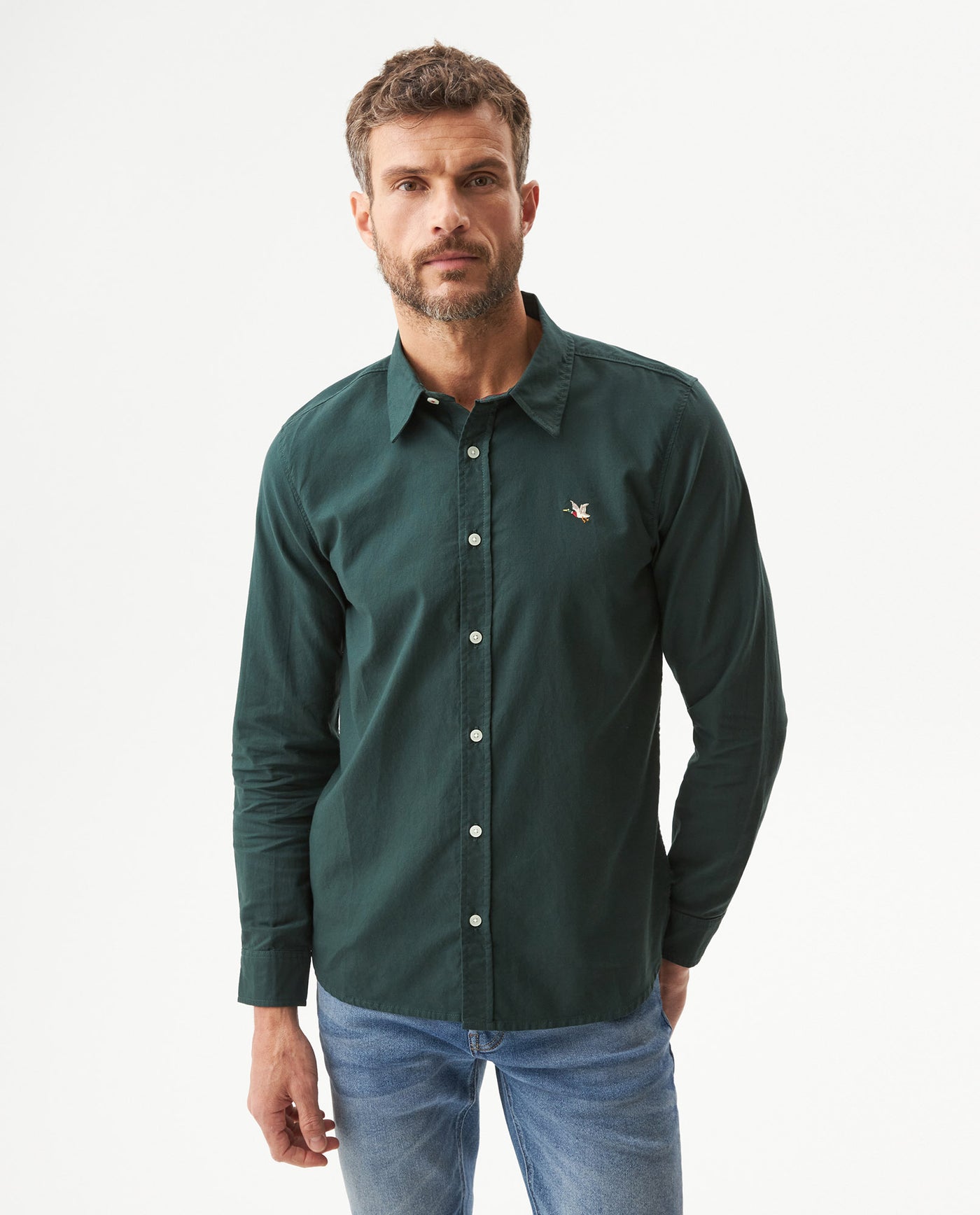 Camisa Manga Larga para Hombre - Green 63_619G027_VER195212_0