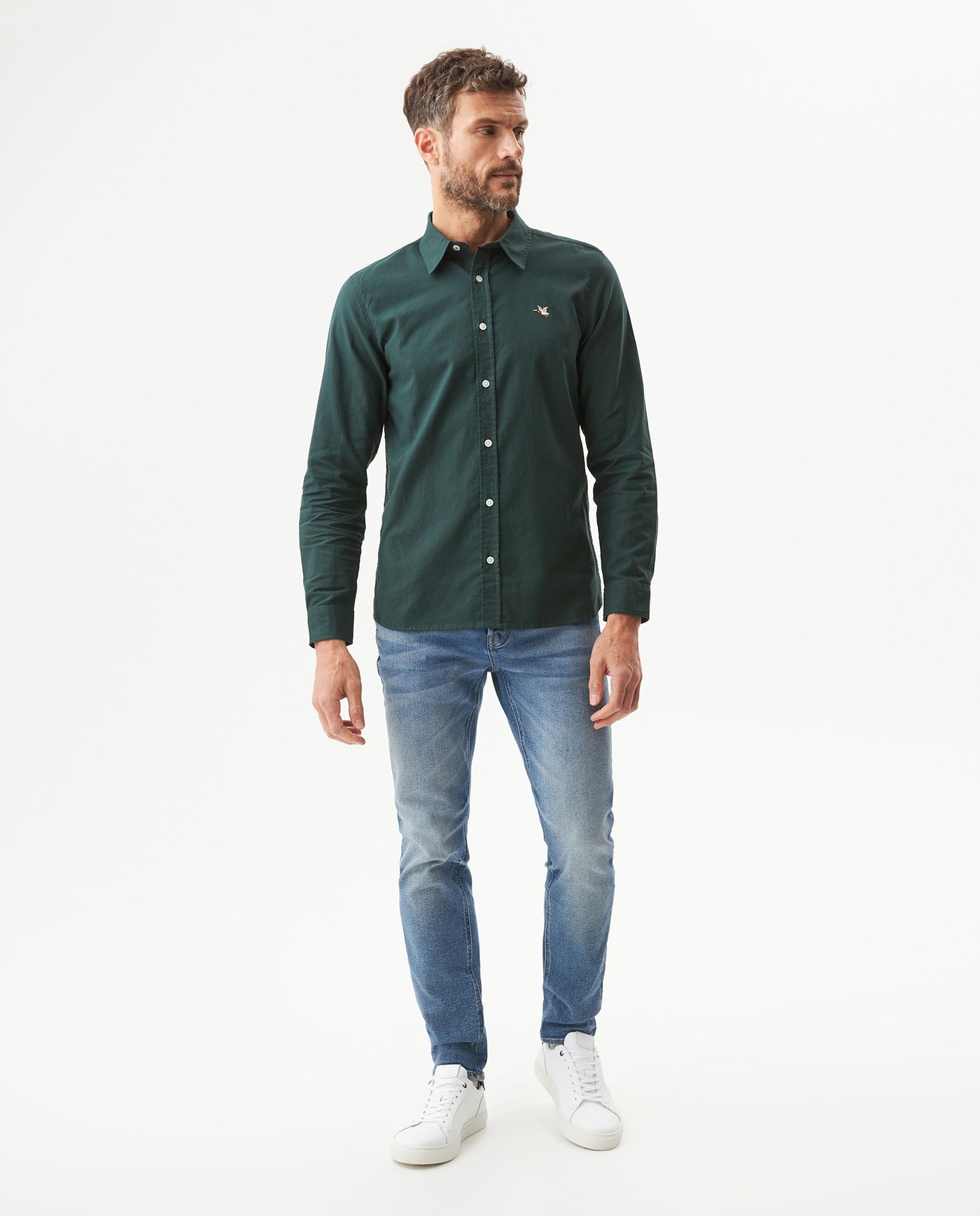 Camisa Manga Larga para Hombre - Green 63_619G027_VER195212_4