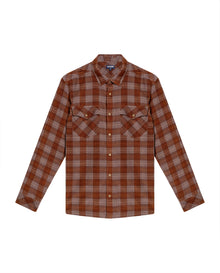 Men's Long Sleeve Shirt - Brown - 1