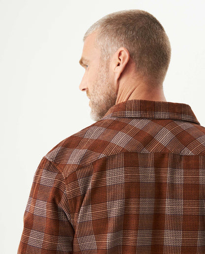 Men's Long Sleeve Shirt - Brown - 6