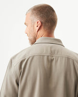 Men's Long Sleeve Classic Fit Shirt in Cotton-Viscose Blend, Shoreline 619G029 - 6