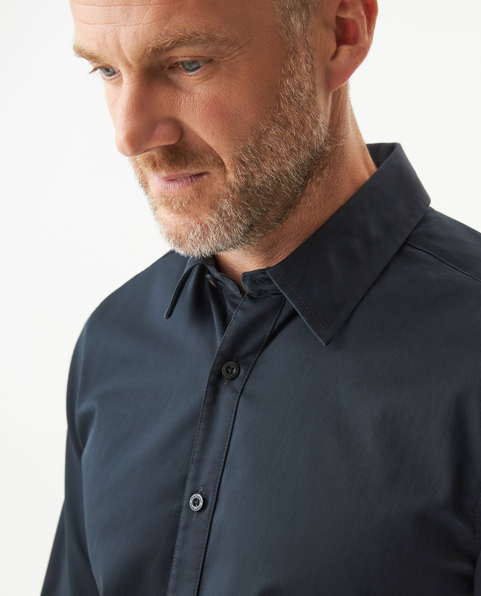 Men's Long Sleeve Shirt - Black 619G031 - 3