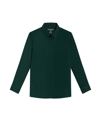 Men's Long Sleeve Shirt - Green - 1