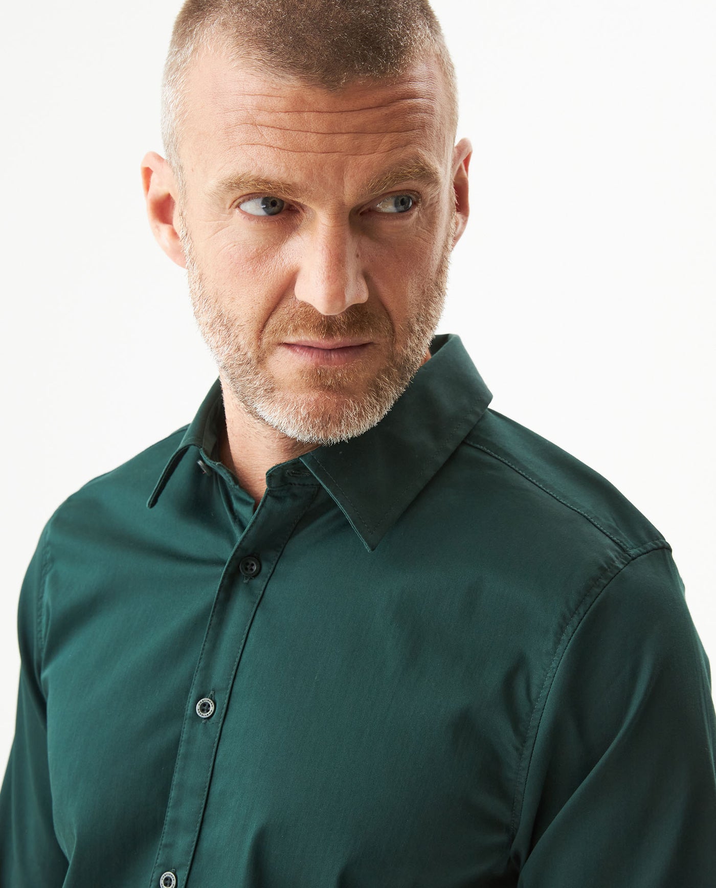 Men's Long Sleeve Shirt - Green 619G031 - 4