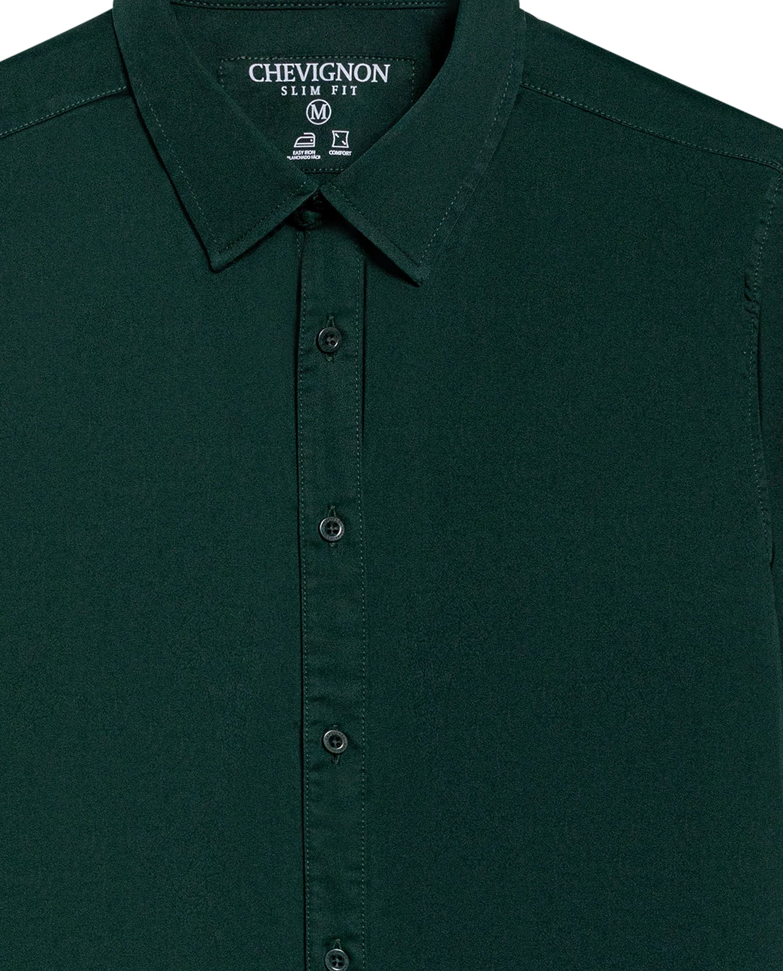 Men's Long Sleeve Shirt - Green - 7